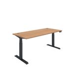 Dm Sit/Stand Desk 1800X800 Beech/Blk