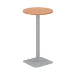 Origin 600Mm High Table Beech/Silver