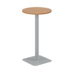 Origin 600Mm High Table Noak/Silver