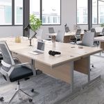 Jemini Single Rect Desk 800 N/Oak
