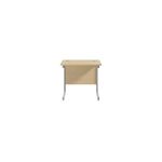 Jemini Single Rect Desk 800 Maple