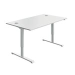 Sm Sit/Stand Desk 1400X800 Wht/Wht