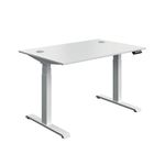 Dm Sit/Stand Desk 1200X800 Wht/Wht
