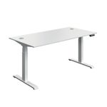 Dm Sit/Stand Desk 1600X800 Wht/Wht
