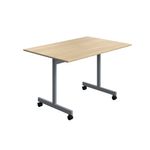 Tilting Rect Tbl 1200X800 Oak/Slv