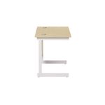 Jemini Single Rect Desk 800 Maple