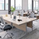 Jemini Rect Desk 1200 N/Oak/Silver