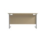 Jemini Rect Desk 1200 Maple/Silver