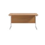 Jemini Rect Desk 1200 N/Oak/White