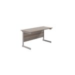 Jemini Single Rect Desk 1400 G/Oak