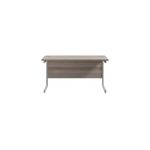 Jemini Single Rect Desk 1400 G/Oak