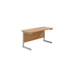 Jemini Single Rect Desk 1400 N/Oak