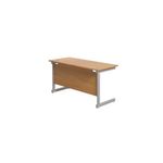 Jemini Single Rect Desk 1400 N/Oak