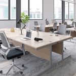 Jemini Single Rect Desk 1400 N/Oak