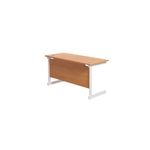 Jemini Single Rect Desk 1400 Beech