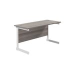 Jemini Single Rect Desk 1400 G/Oak