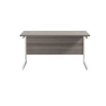Jemini Single Rect Desk 1400 G/Oak
