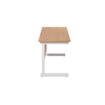 Jemini Single Rect Desk 1400 N/Oak