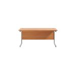 Jemini Single Rect Desk 1600 Beech