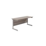 Jemini Single Rect Desk 1600 G/Oak