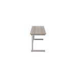 Jemini Single Rect Desk 1600 G/Oak