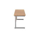 Jemini Single Rect Desk 1600 N/Oak