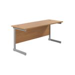 Jemini Single Rect Desk 1600 N/Oak