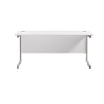 Jemini Single Rect Desk 1600 White