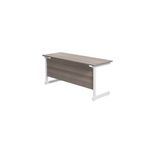 Jemini Single Rect Desk 1600 G/Oak
