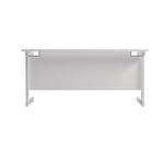Jemini Single Rect Desk 1600 White