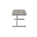 Jemini Rect Desk 1200 G/Oak/Silver