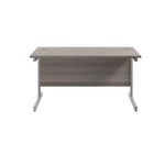 Jemini Rect Desk 1200 G/Oak/Silver