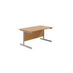 Jemini Rect Desk 1200 N/Oak/Silver