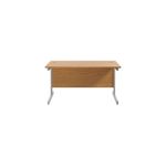 Jemini Rect Desk 1200 N/Oak/Silver