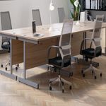 Jemini Rect Desk 1200 N/Oak/Silver