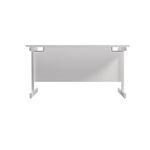 Jemini Single Rect Desk 1200 White