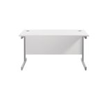Jemini Single Rect Desk 1400 White