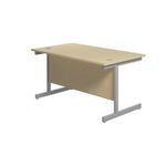 Jemini Single Rect Desk 1400 Maple