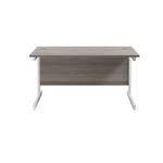 Jemini Single Rect Desk 1400 G/Oak