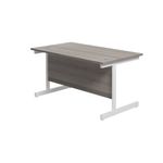 Jemini Single Rect Desk 1400 G/Oak