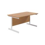 Jemini Single Rect Desk 1400 N/Oak