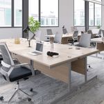 Jemini Single Rect Desk 1400 White