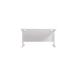 Jemini Single Rect Desk 1400 White