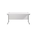 Jemini Single Rect Desk 1600 White