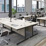 Jemini Single Rect Desk 1600 Maple