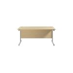 Jemini Single Rect Desk 1600 Maple