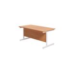 Jemini Single Rect Desk 1600 Beech