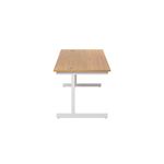 Jemini Single Rect Desk 1600 N/Oak