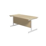 Jemini Single Rect Desk 1600 Maple