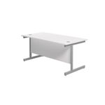 Jemini Single Rect Desk 1800 White